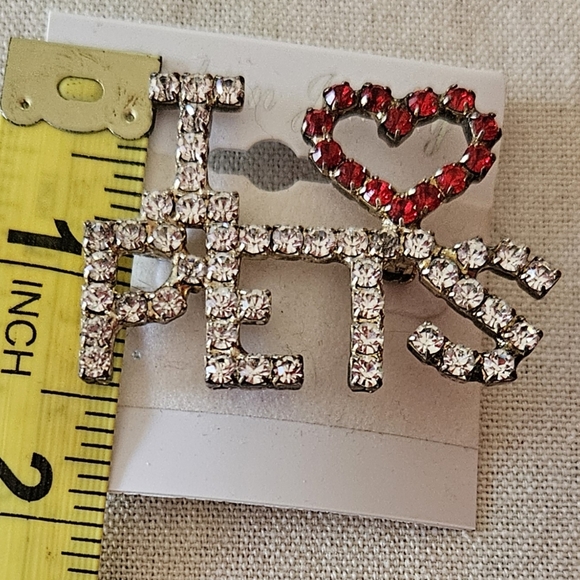 "SOLD* Crystal Pet Pin - Picture 3 of 3